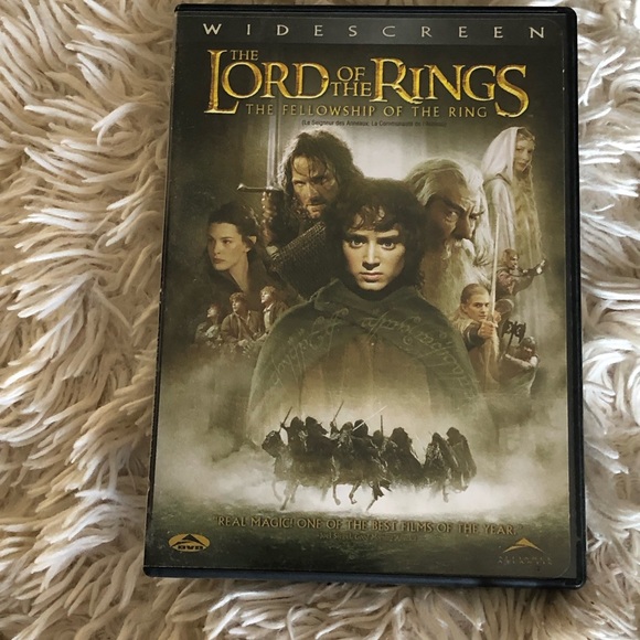 🎉 5/$15 🎉 THE LORD OF THE RINGS - THE FELLOWSHIP OF THE RING DVD - Picture 1 of 4